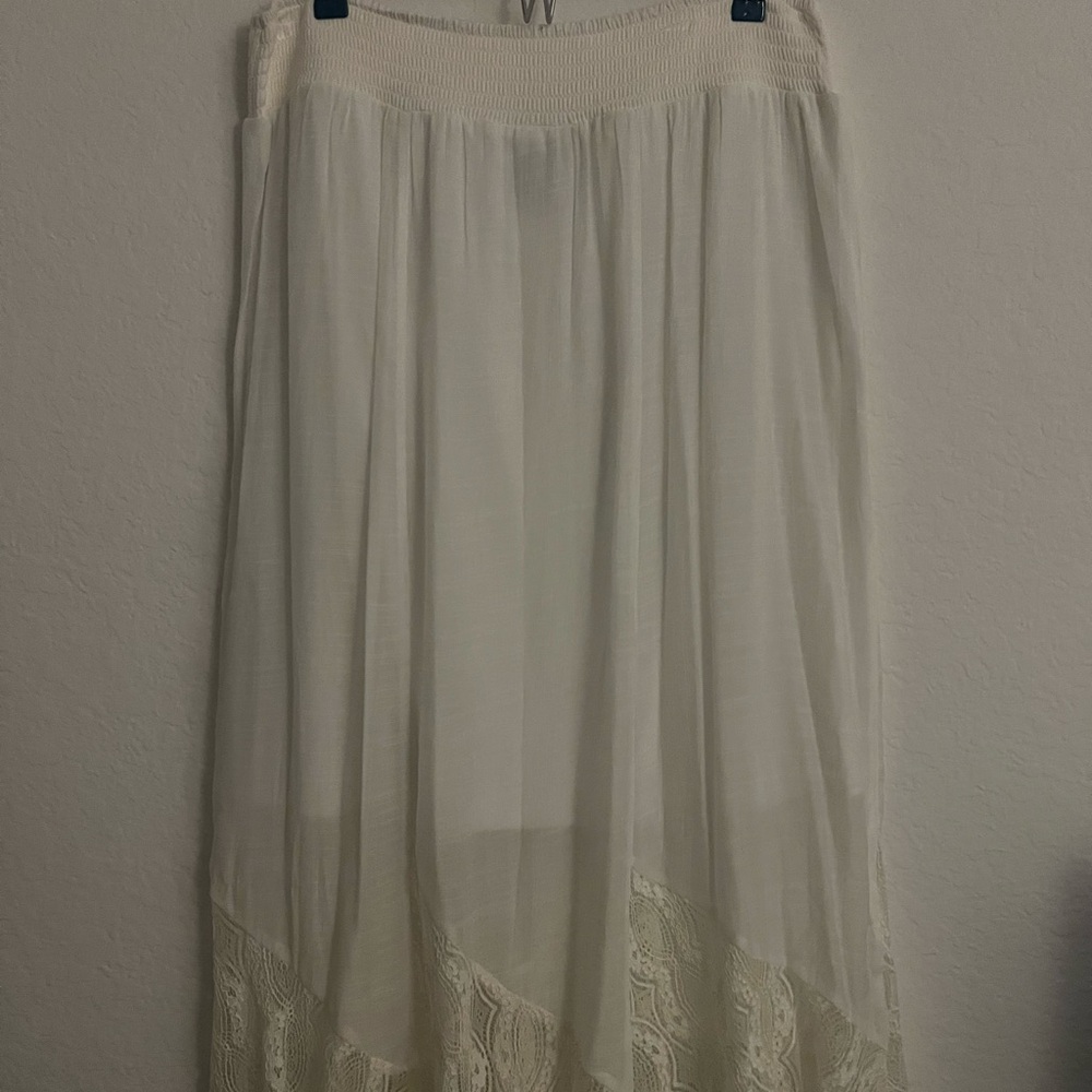 White APT 9 Skirt long skirt lace skirt